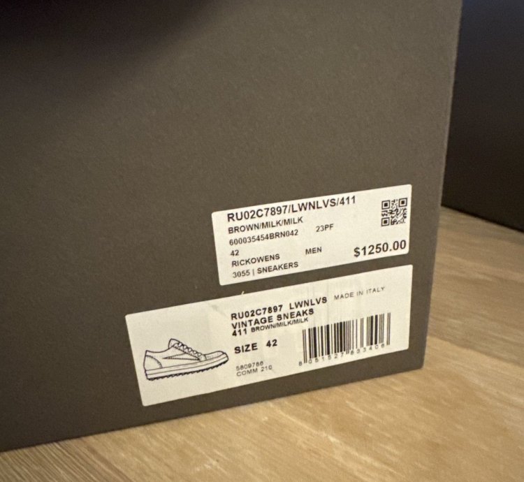 Rick Owens vintage sneaks brown