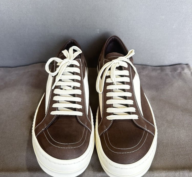 Rick Owens Vintage Sneaks in Brown leather SZ 42 NWB