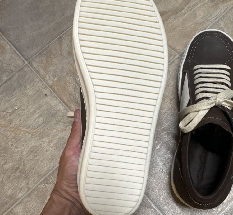Rick Owens Vintage Sneaks in Brown leather SZ 42 NWB