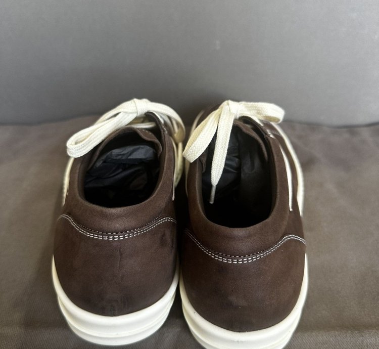 Rick Owens Vintage Sneaks in Brown leather SZ 42 NWB