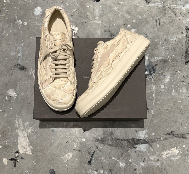Rick Owens Vintage Sneaks in Pirarucu