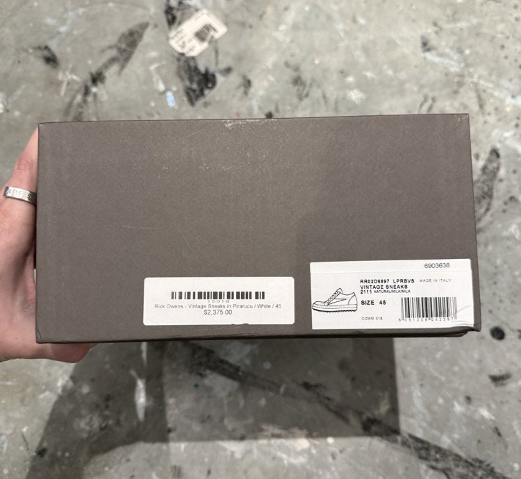 Rick Owens Vintage Sneaks in Pirarucu