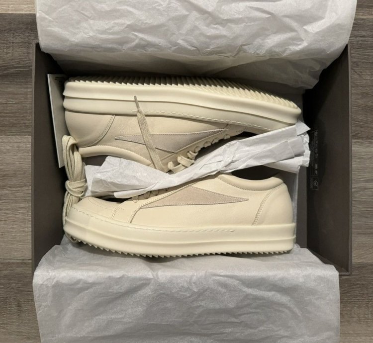Rick Owens Vintage Sneaks Milk FW24