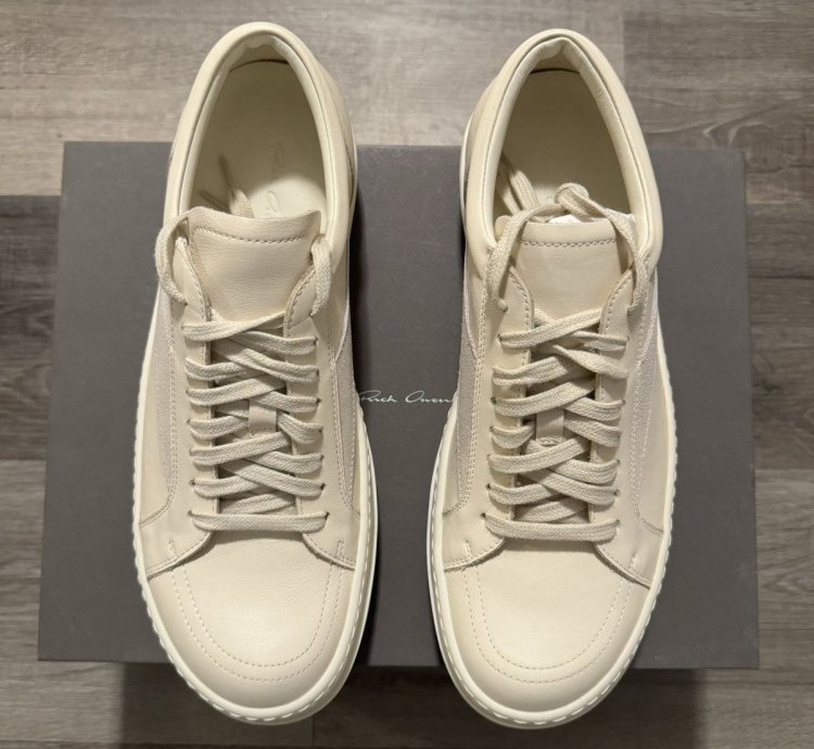 Rick Owens Vintage Sneaks Milk FW24