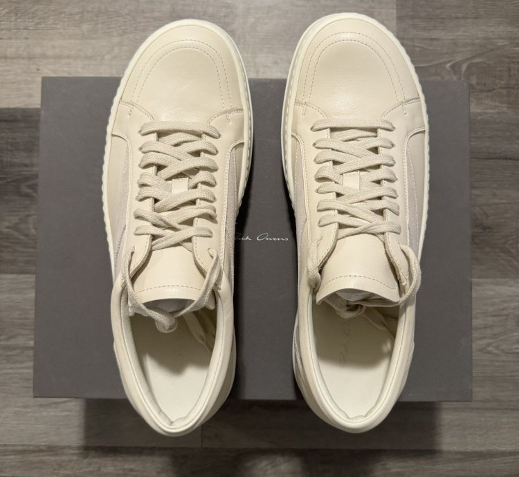 Rick Owens Vintage Sneaks Milk FW24