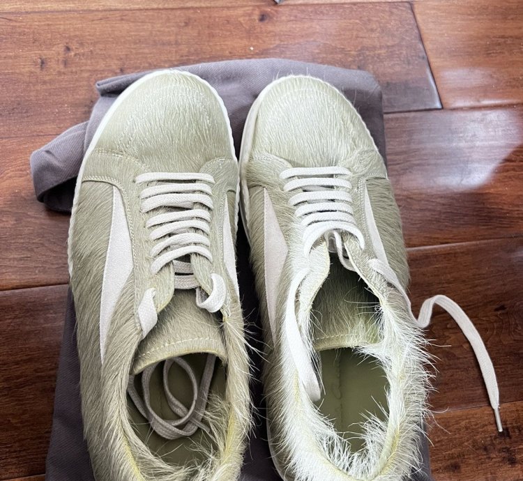 Rick Owens vintage sneaks pony hair