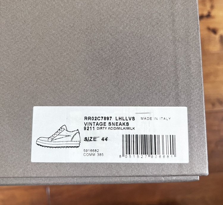 Rick Owens vintage sneaks pony hair