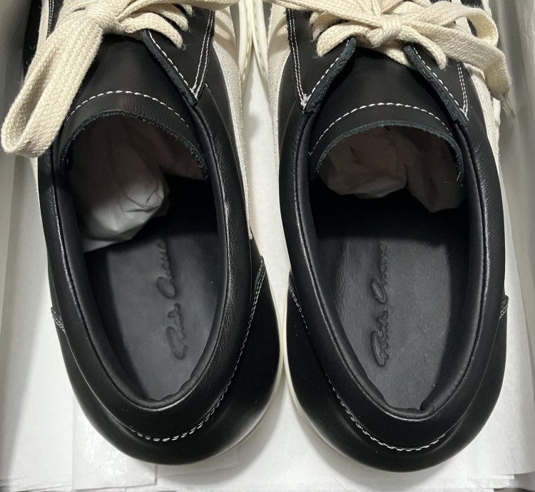 RICK OWENS Vintage Sneaks SS24 LIDO Leather Calf Velour Vans