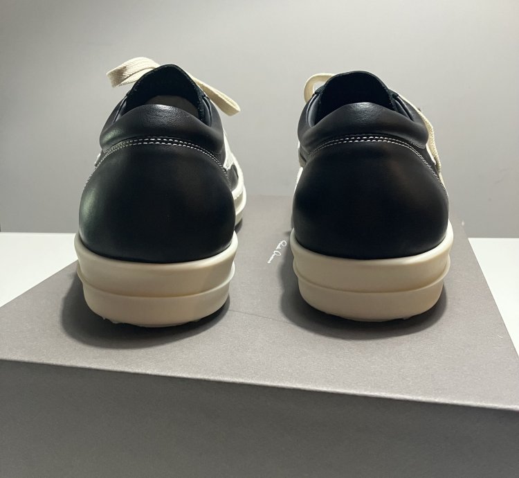 RICK OWENS Vintage Sneaks SS24 LIDO Leather Calf Velour Vans