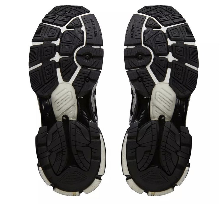 Runner Sneaker High Black White
