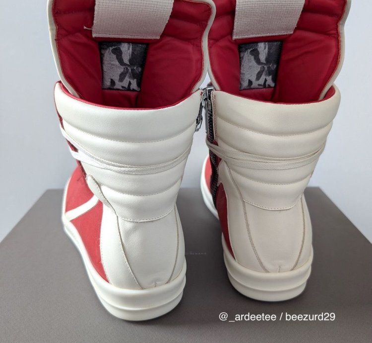 SAMPLE CARDINAL RED GEOBASKET SNEAKERS SS24 LIDO