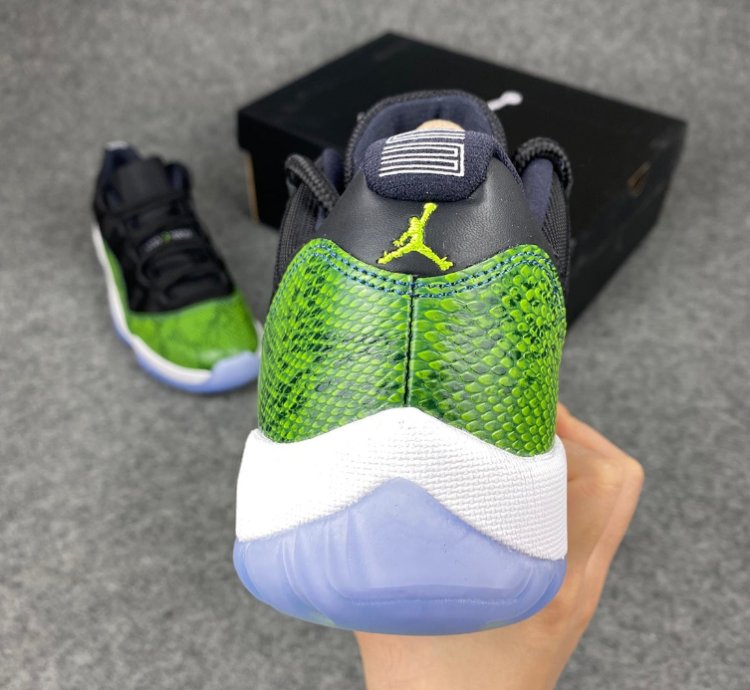 Nike Air Jordan 11 Retro Low Green Snakeskin