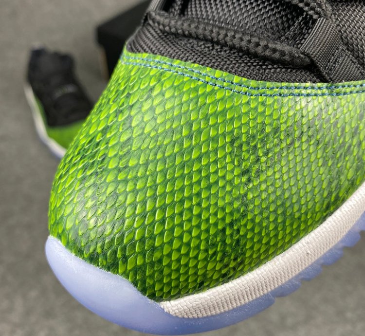 Nike Air Jordan 11 Retro Low Green Snakeskin