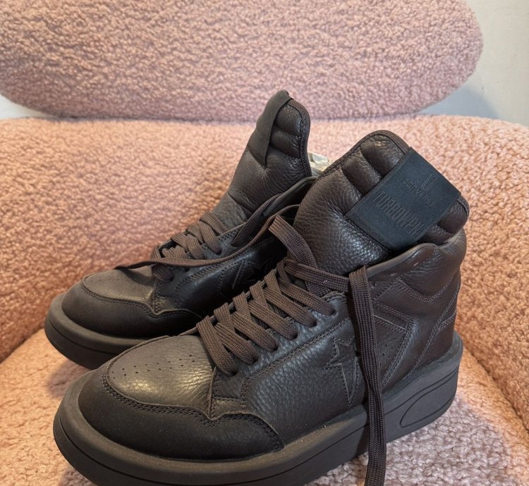 Size 10 Rick Owens Converse TURBOWPN Dark Dust