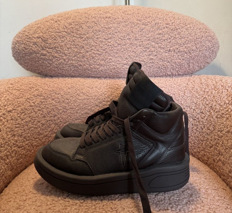 Size 10 Rick Owens Converse TURBOWPN Dark Dust