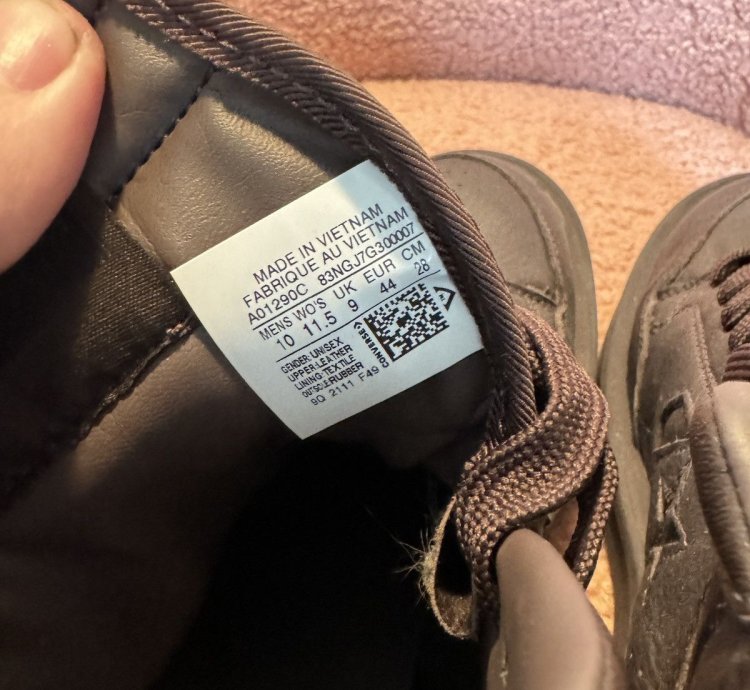 Size 10 Rick Owens Converse TURBOWPN Dark Dust