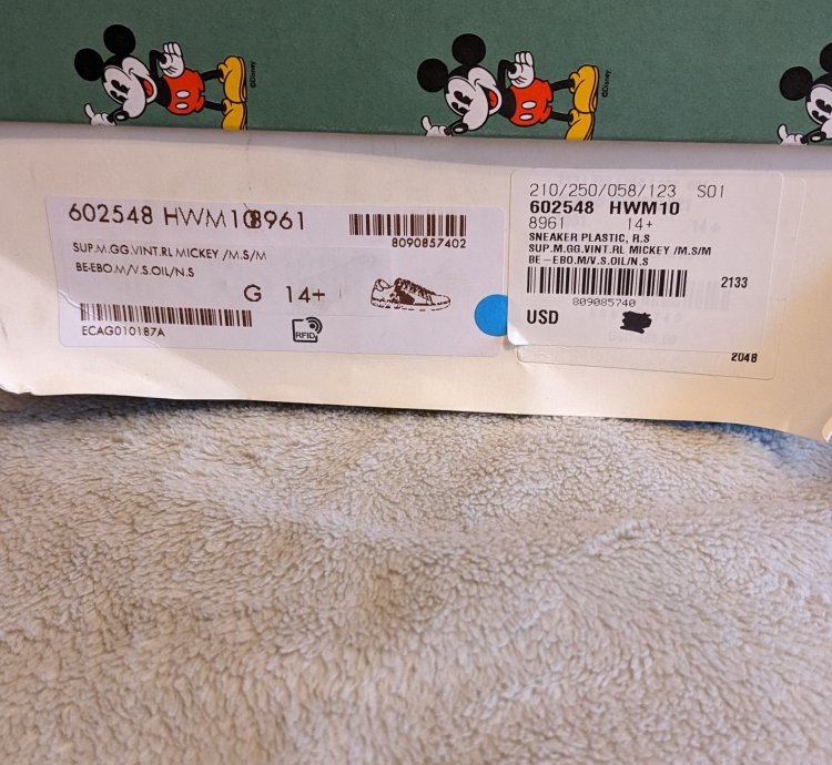 Size 14 5 Gucci Disney aces