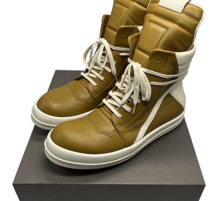 SS22 NEW Rick Owens Sulphate Geobasket Sneakers Fogachine