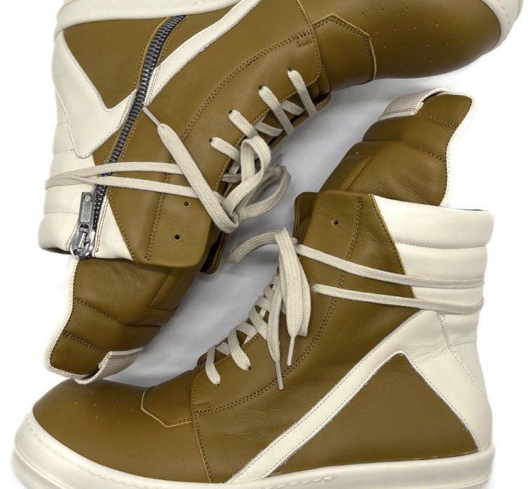 SS22 NEW Rick Owens Sulphate Geobasket Sneakers Fogachine