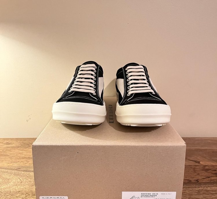SS24 LIDO Rick Owens 22oz Denim Vans Vintage Low Sneakers