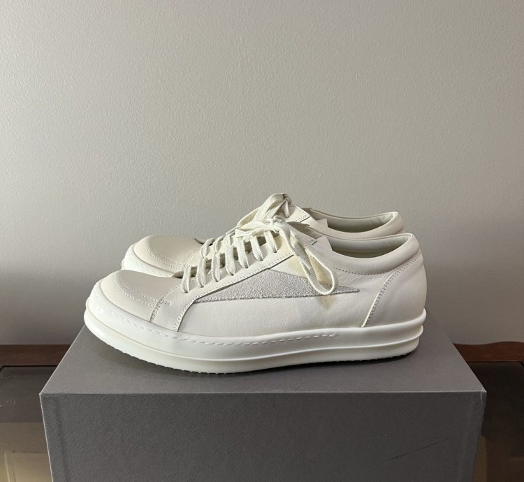 SS24 LIDO Rick Owens Milk Vans Vintage Sneaker Size 11