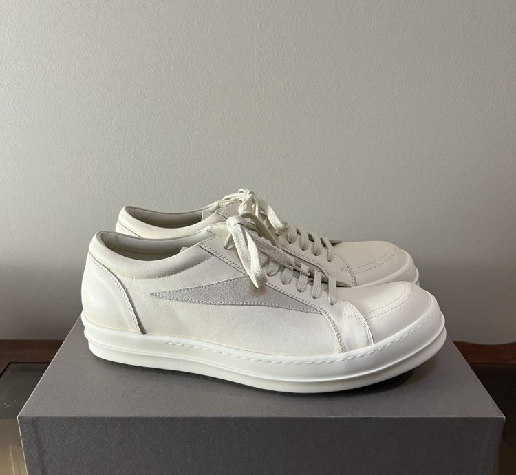 SS24 LIDO Rick Owens Milk Vans Vintage Sneaker Size 11