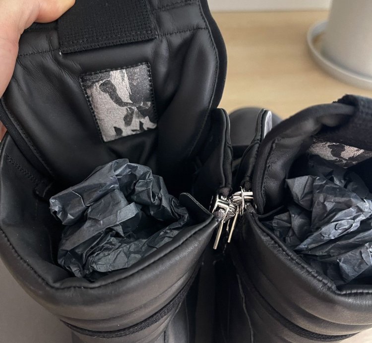 STEAL Rick Owens Triple Black Bumper Geobasket Sneakers