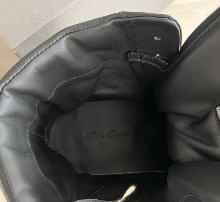 STEAL Rick Owens Triple Black Bumper Geobasket Sneakers