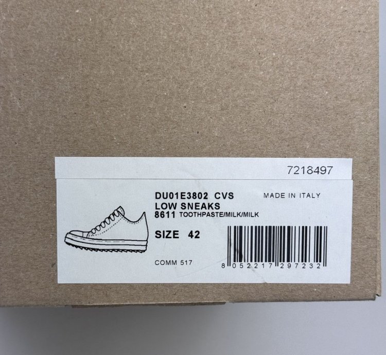 TOOTHPASTE BLUE CANVAS SNEAKERS