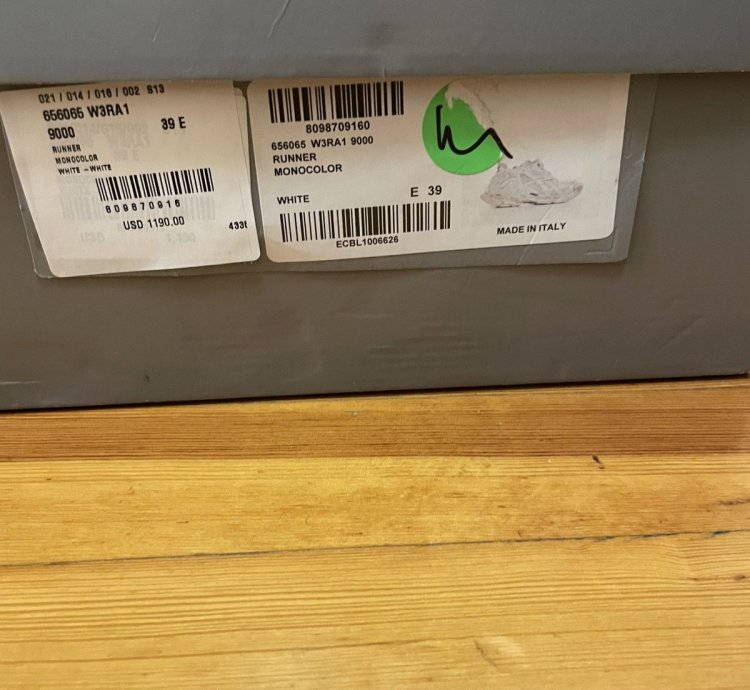 White Balenciaga Runners