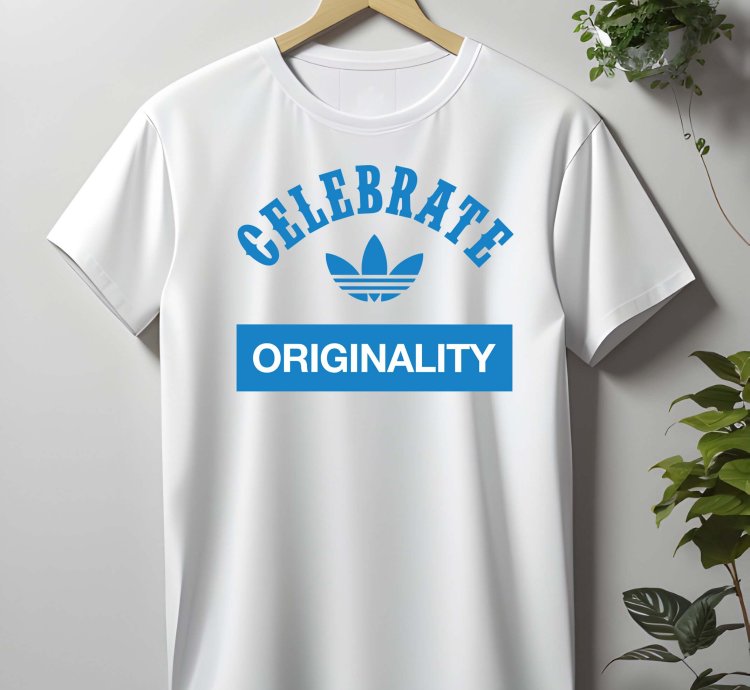 Celebrate Adidas Logo T-Shirt Mens Shirt Size Made In USA