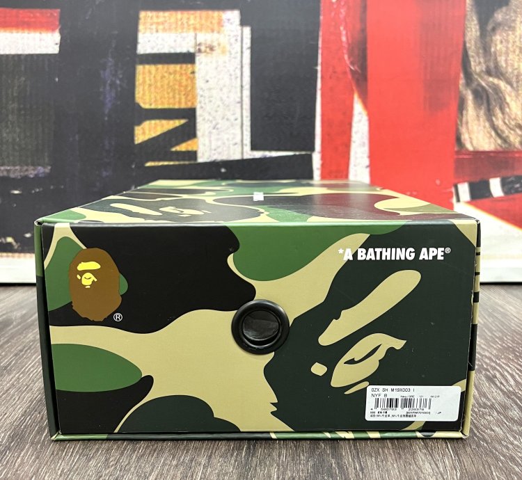 2022 Bape Sk8sta Army Olive Green Dark Navy Blue Grey