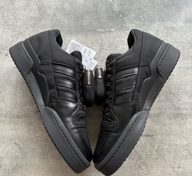 ADIDAS PRADA RE-NYLON FORUM LOW BLACK US 13