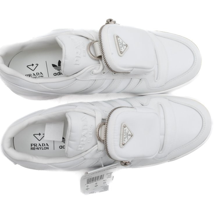 ADIDAS PRADA RE-Nylon Forum Low White Sneakers