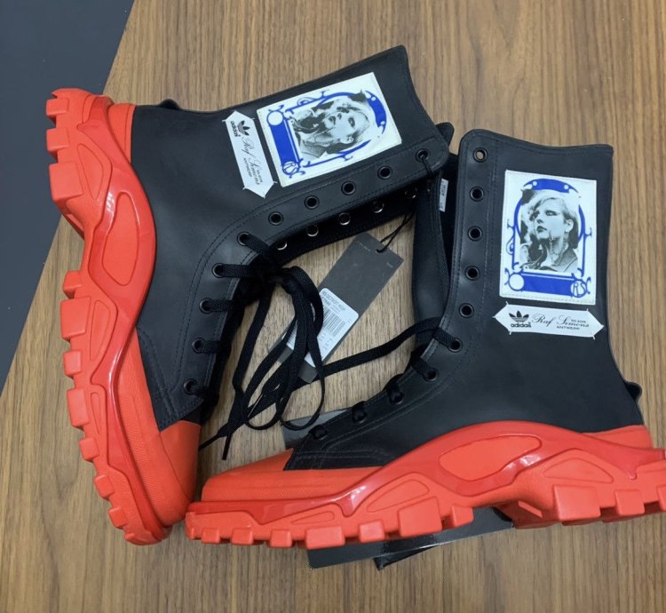 Adidas Raf Simons Hi Top Sneakers