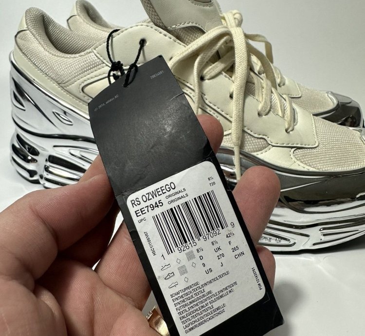 Adidas Raf Simons Ozweego White Silver Metallic