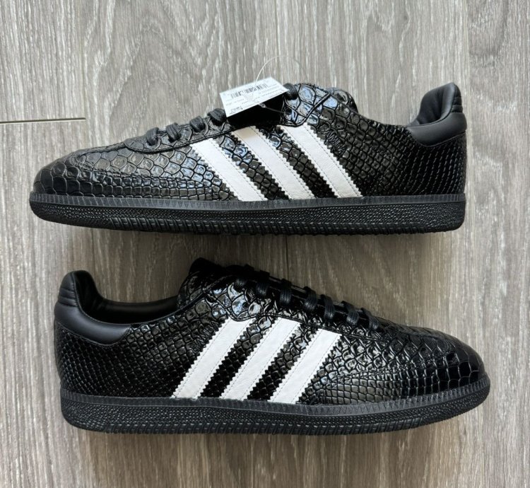 adidas Samba Made In Italy - Black Croc - Size 9