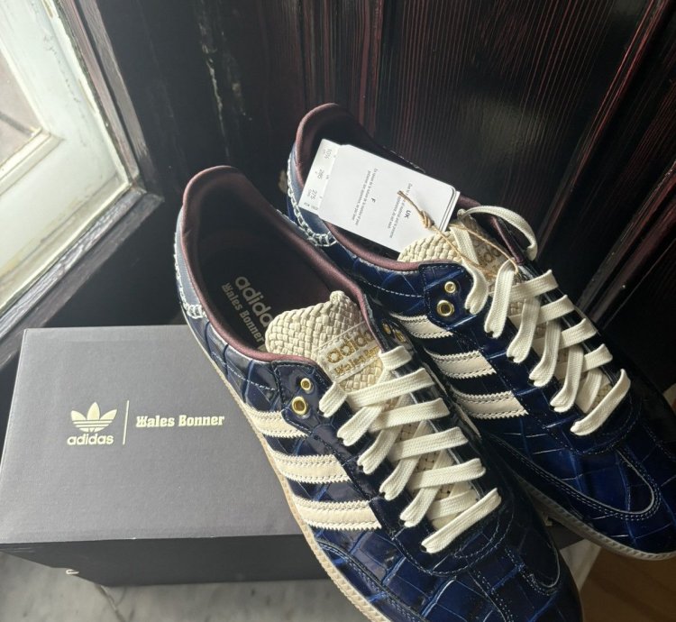Adidas Samba Navy Croc Sneakers