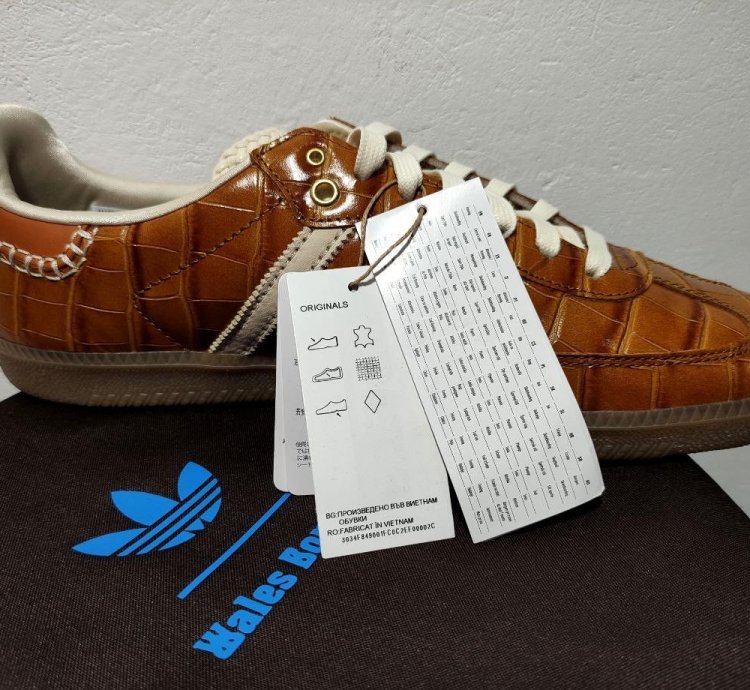 adidas Samba Wales Bonner Brown Croc JH9826 size US 11