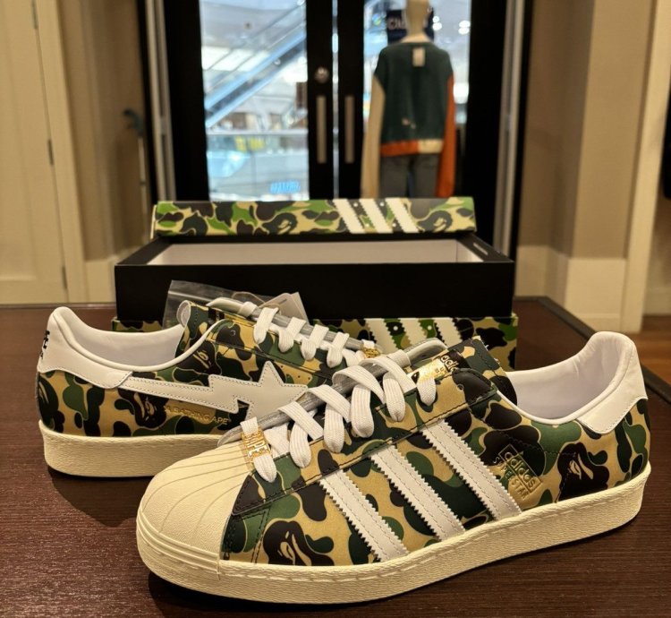 Adidas Superstar Bape ABC Camo Green