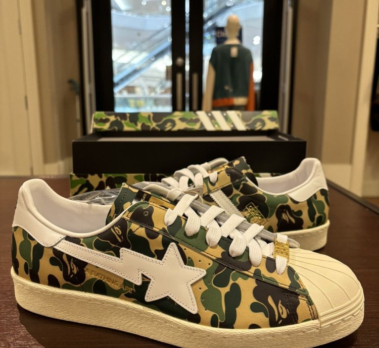 Adidas Superstar Bape ABC Camo Green