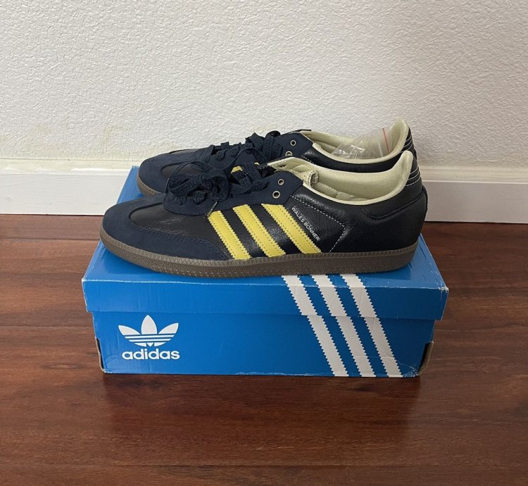 Adidas Wales Bonner Samba Collegiate Navy Yellow size 11