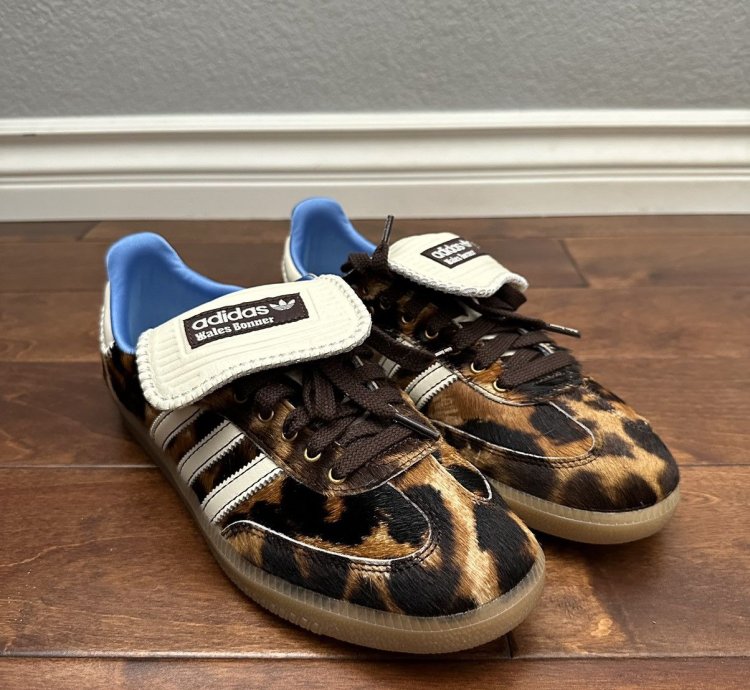 Adidas Wales Bonner Samba Pony in Leopard
