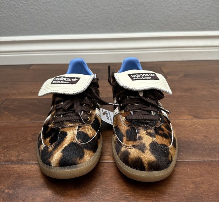 Adidas Wales Bonner Samba Pony in Leopard