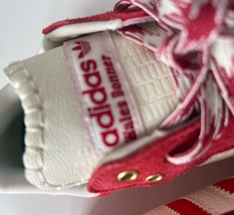Adidas Wales Bonner Samba red panneled sneakers size 42
