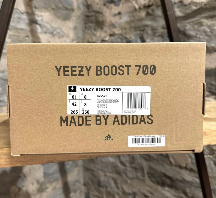 Adidas Yeezy Boost 700 Solid Grey Wave Runner Sneakers