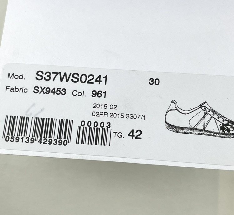 AW15 NWT Maison Margiela Paint Splatter Gat Sneakers