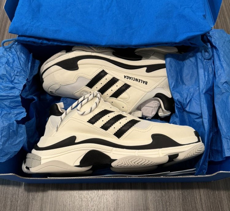 Balenciaga Adidas Triple White Black