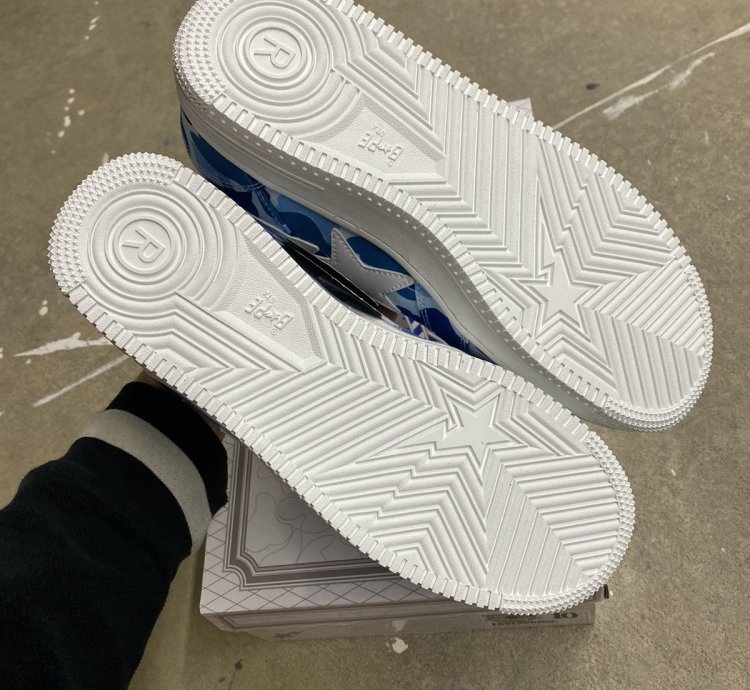 Bape abc Camo bapesta blue