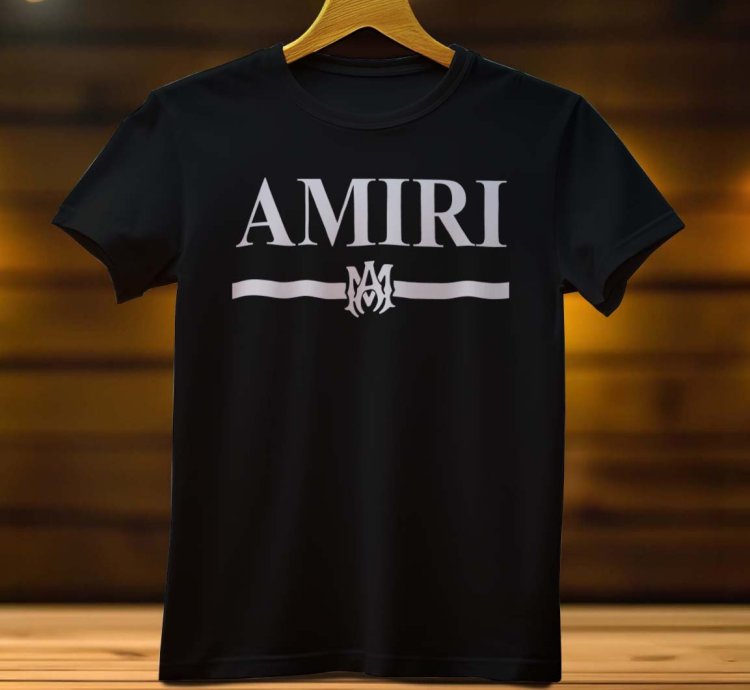 Amiri Line Logo Funny Mens Shirt Size USA